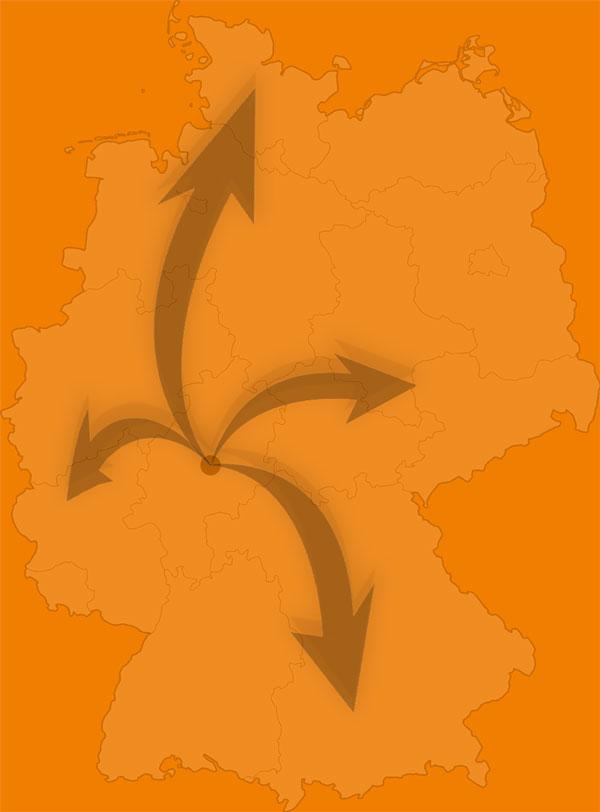 Unser Kunden – Deutschland Egal wo Sie sind - wir kommen zu Ihnen